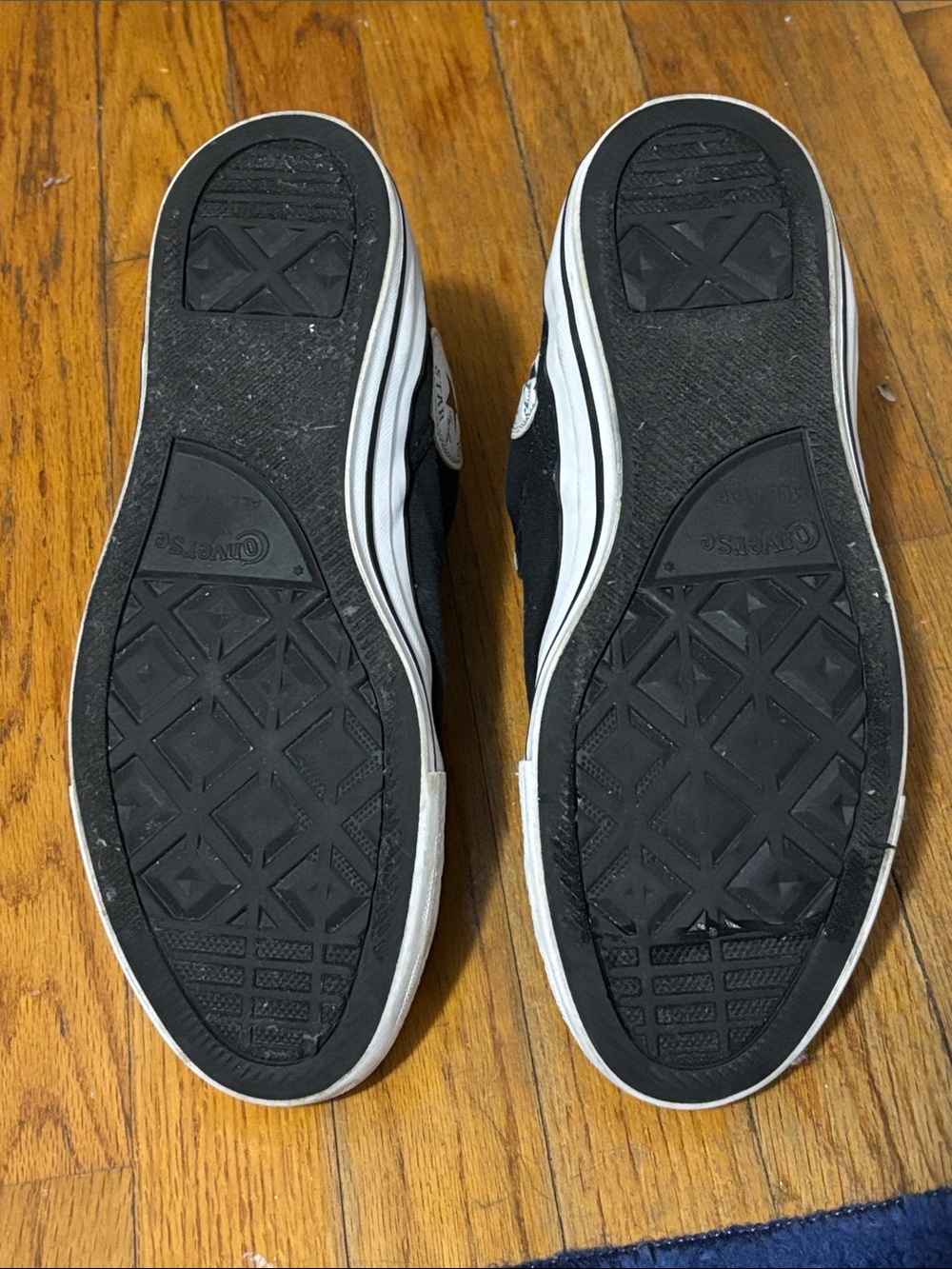 Converse Black and White High-Top All Star Sneakers - Picture 5 of 9
